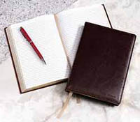 BR3X Genuine Leather Desk Journal